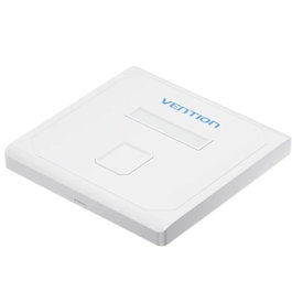 Vention Placa de Pared Keystock IFDW0 con 1 Puerto RJ45, Blanco